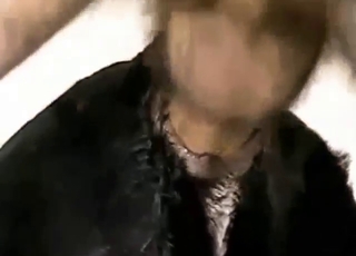 动物园色情电影，狗的阴道被撑开